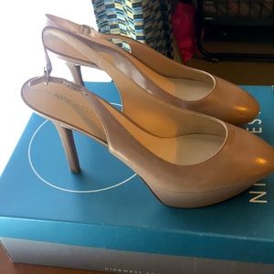 Nine West Leather platform Stiletto heels. NEW